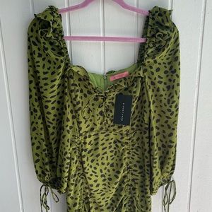 Signature 8 I Don’t Need You Mini Dress. Dark green olive/black. Size- medium